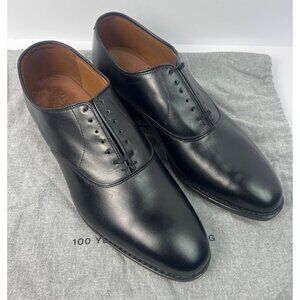 Allen Edmond Carlyle Plain Toe Oxford 8830 Black Leather Mens Size 10.5